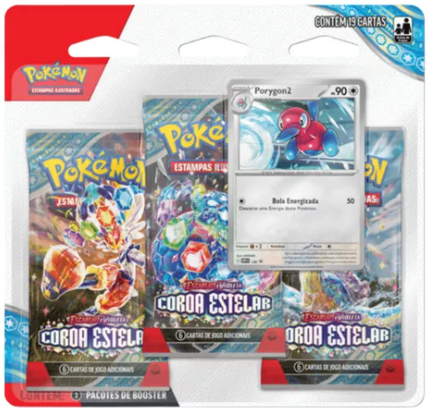 Blister Triplo de Coroa Estelar - Porygon 2